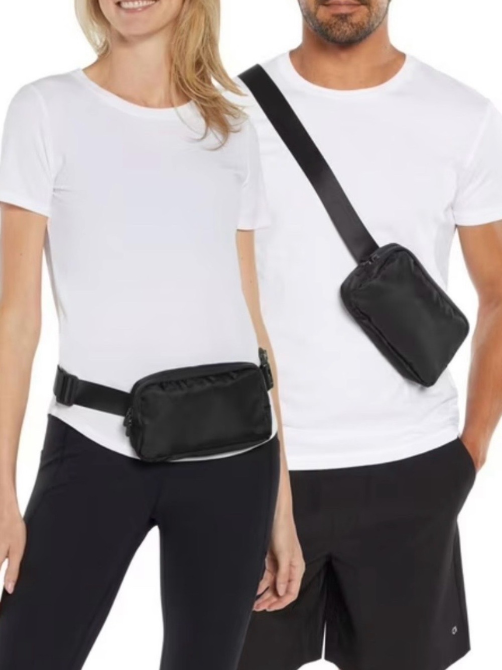 GAPFit 100% Recycled Crossbody Belt Bag NWT Unisex Black One Size